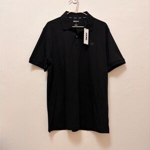 DKNY Men's Polo Shirt in Classic Black